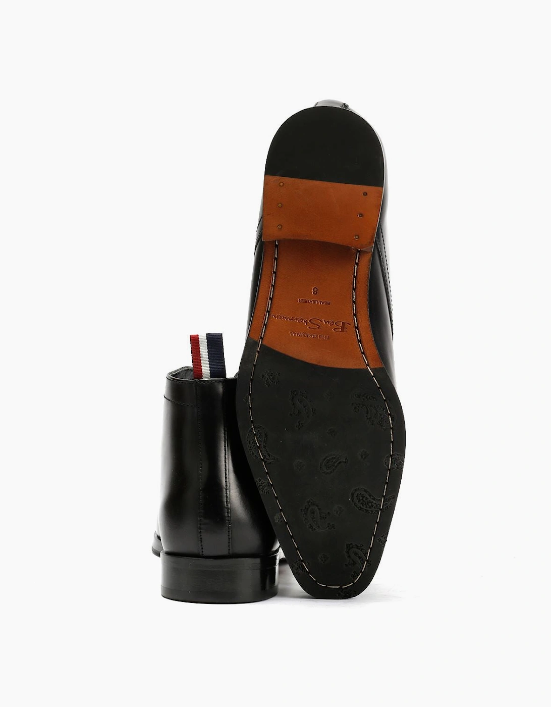 Ben Sherman London Brush Off Leather Men's Black Boots