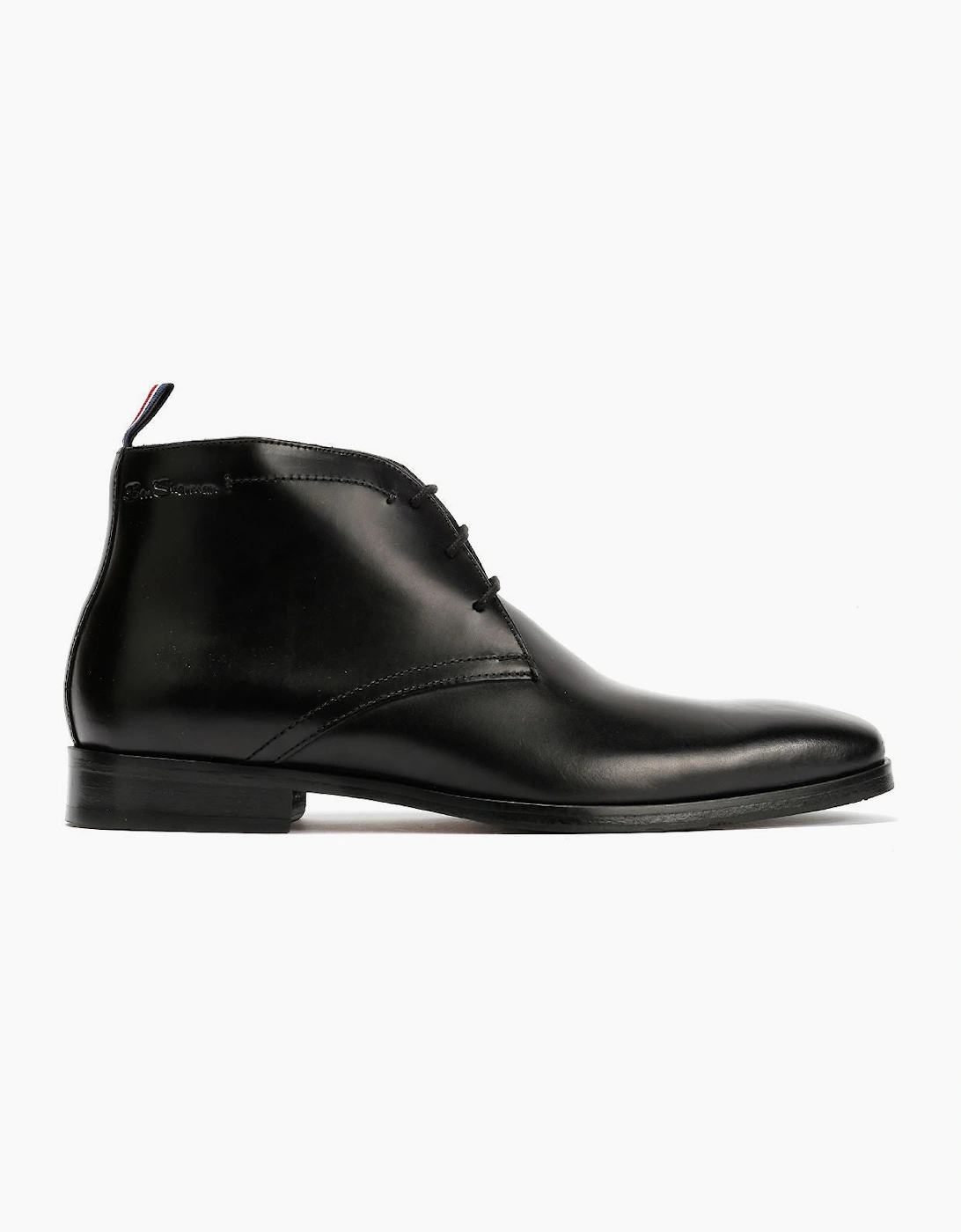Ben Sherman London Brush Off Leather Men's Black Boots