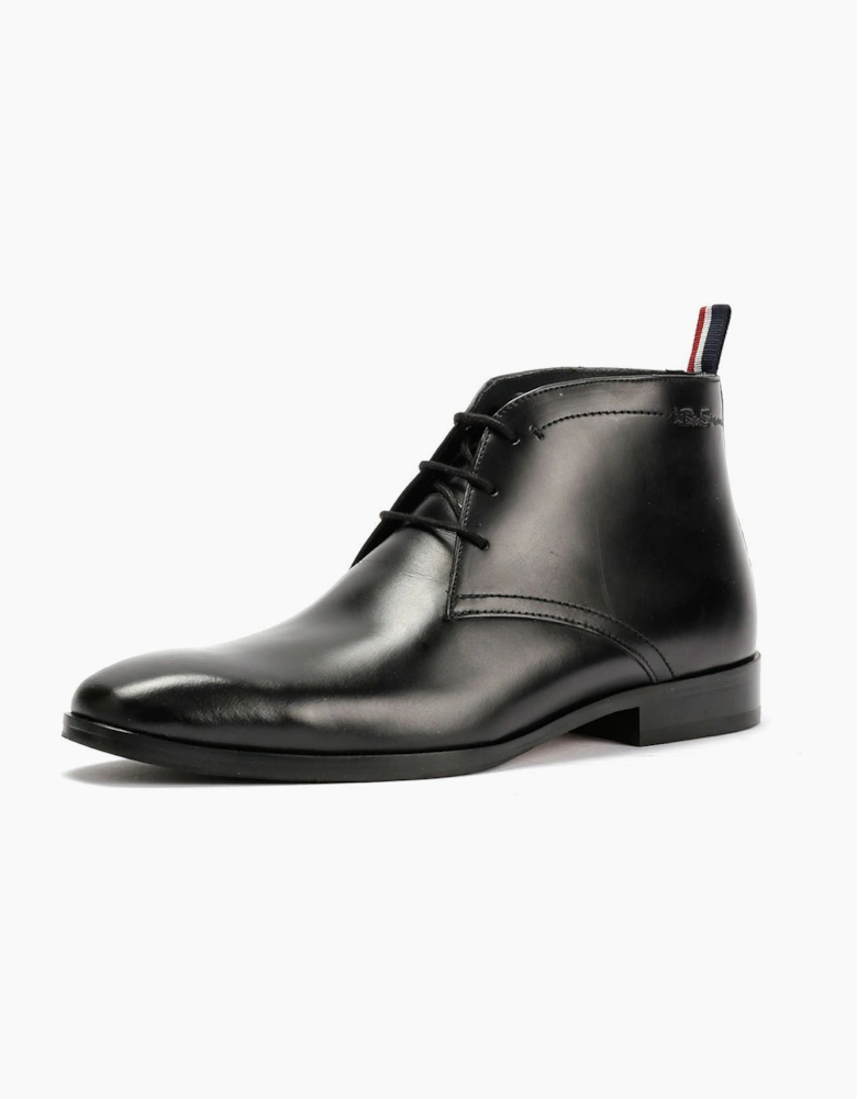 Ben Sherman London Brush Off Leather Men's Black Boots