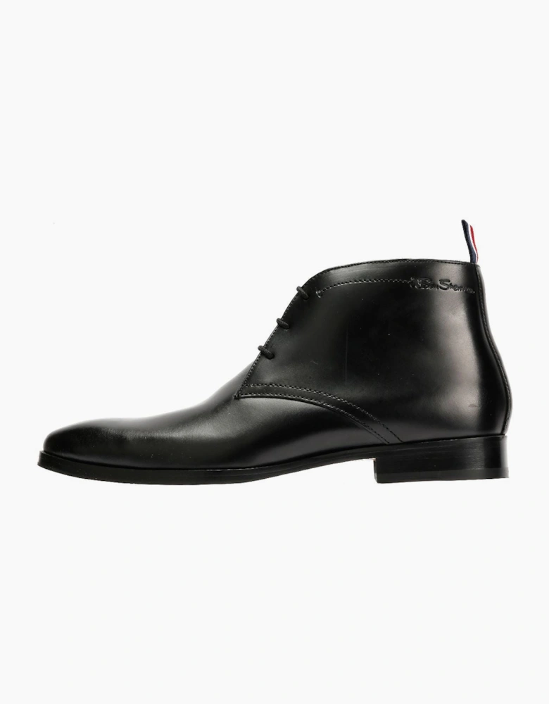 Ben Sherman London Brush Off Leather Men's Black Boots