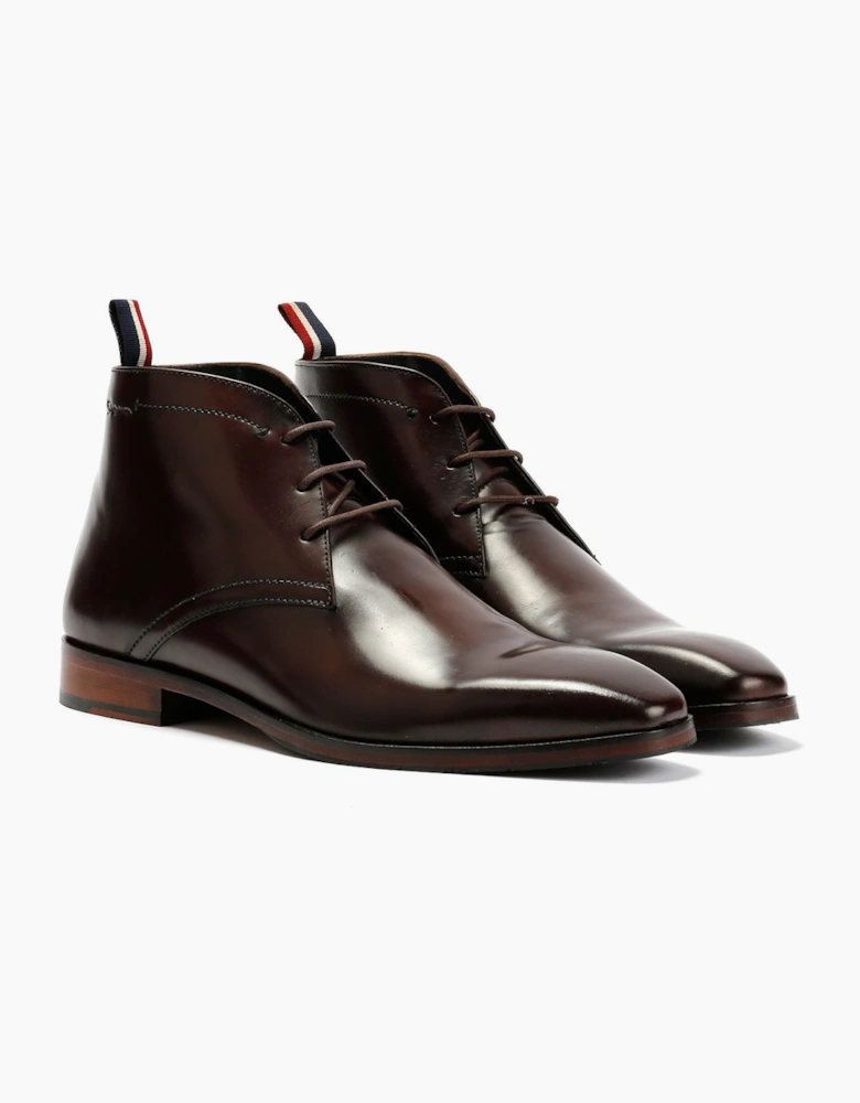 Ben Sherman London Brush Off Leather Men's Brown Boots