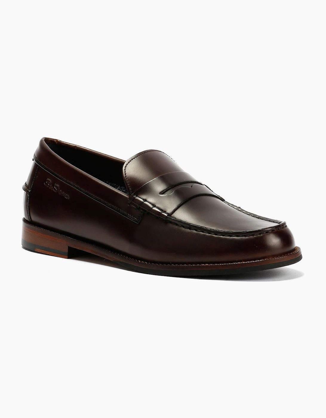Ben Sherman Sid Brush Off Leather Men's Brown Penny Loafers
