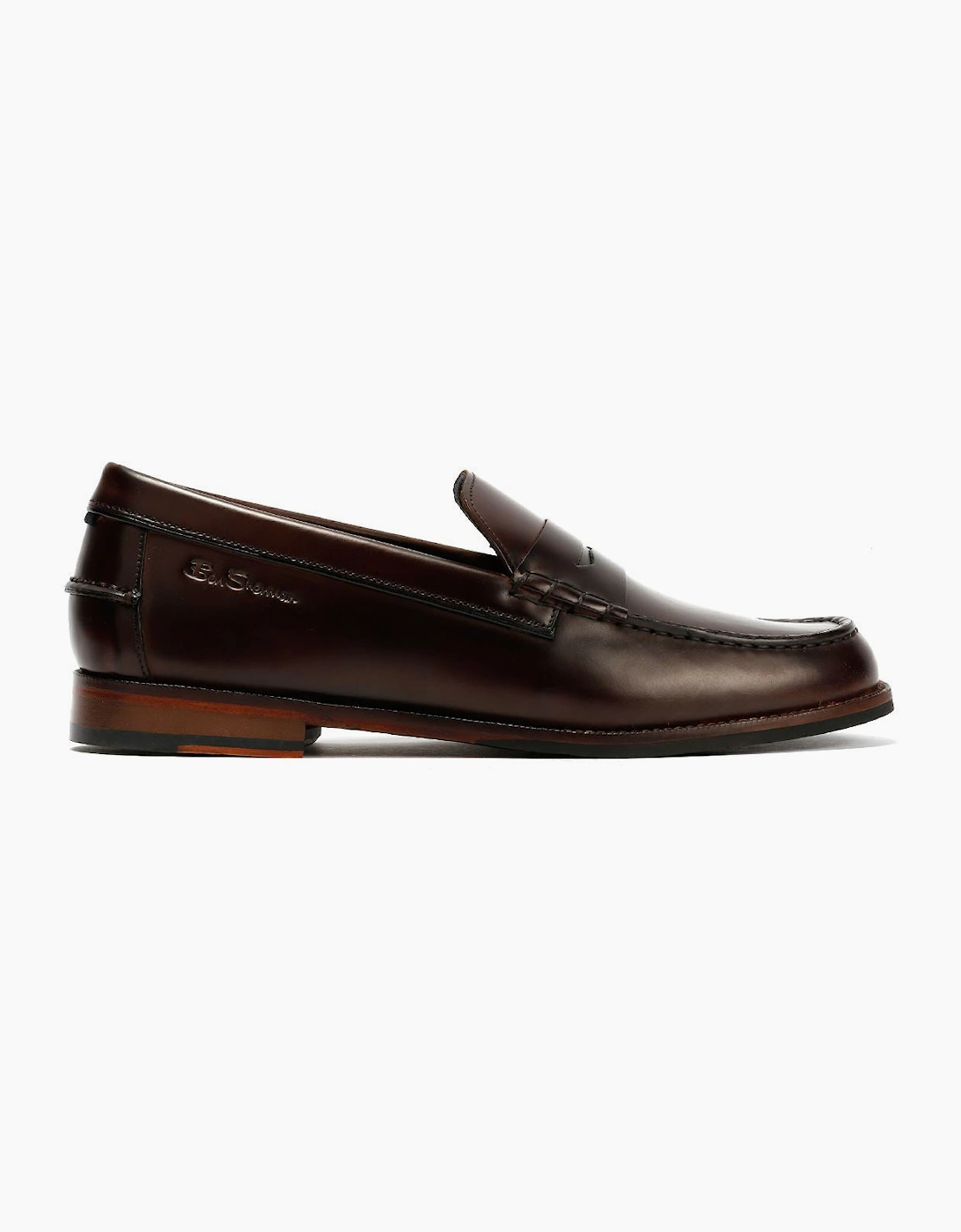 Ben Sherman Sid Brush Off Leather Men's Brown Penny Loafers