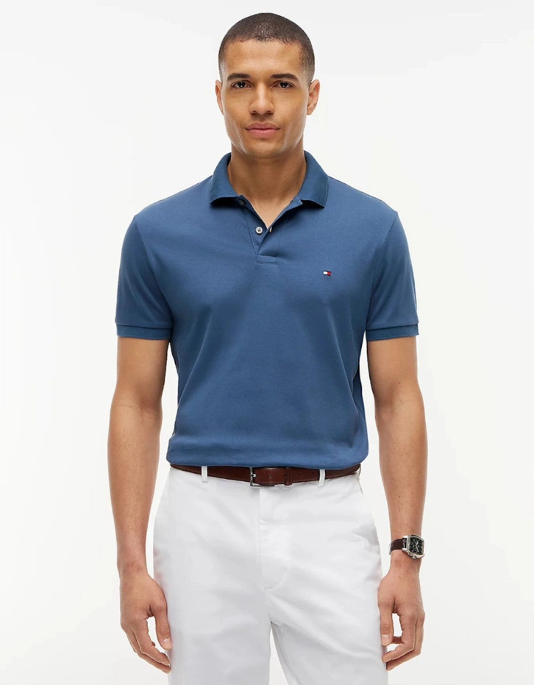 Tommy Hilfiger Liquid Cotton Reg Polo DBZ Aegean Sea