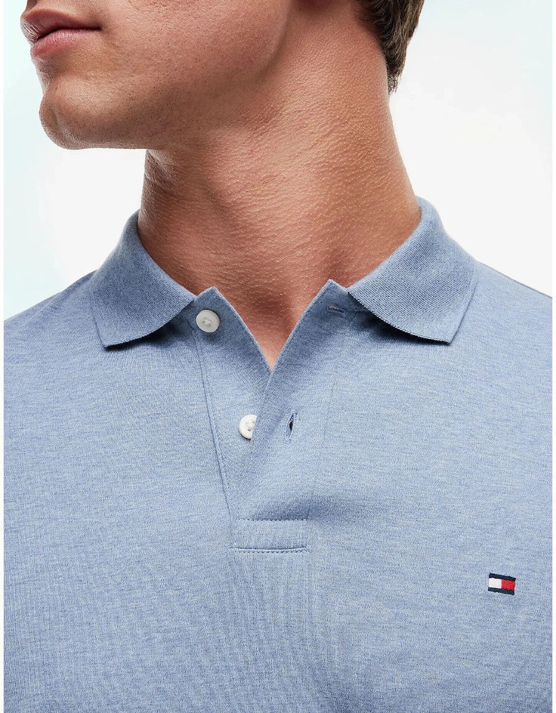 Tommy Hilfiger Liquid Cotton Reg Polo DS9  Heathered Blue Bros