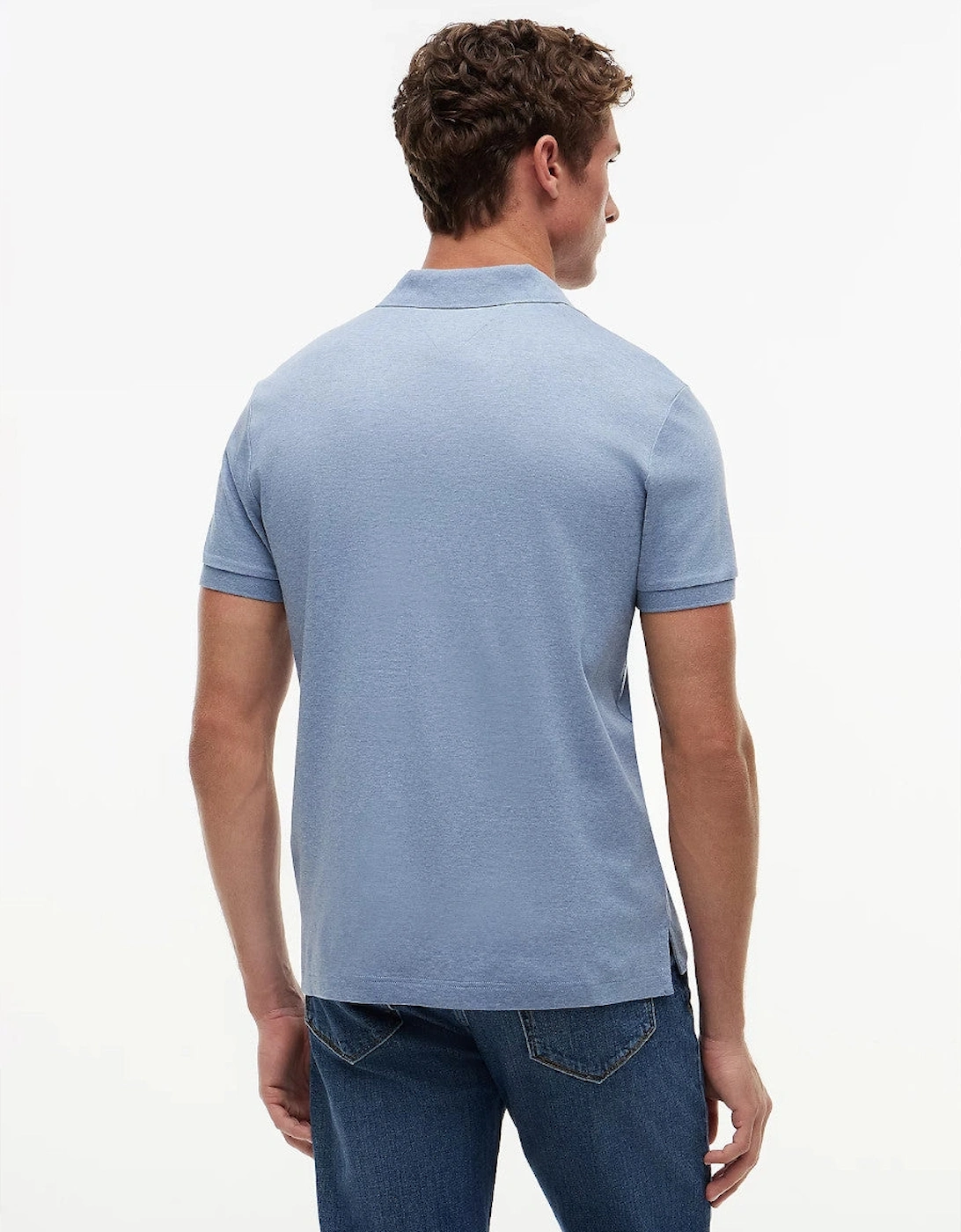 Tommy Hilfiger Liquid Cotton Reg Polo DS9  Heathered Blue Bros