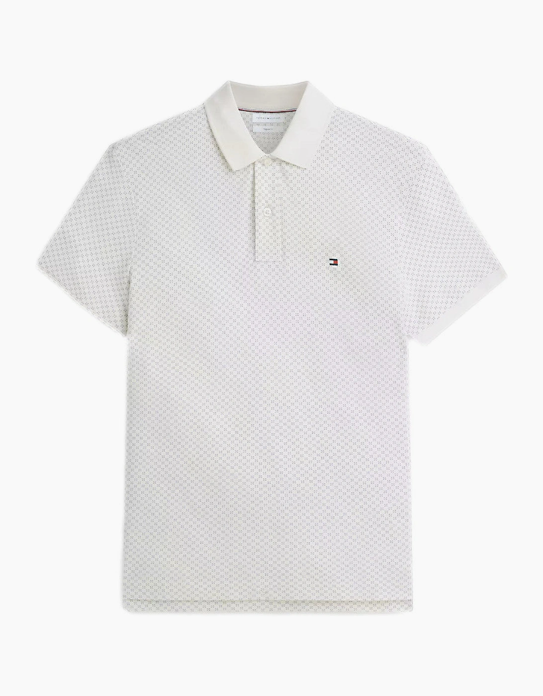 Tommy Hilfiger Microprint Pique Polo Shirt Z00 Ivory Petal