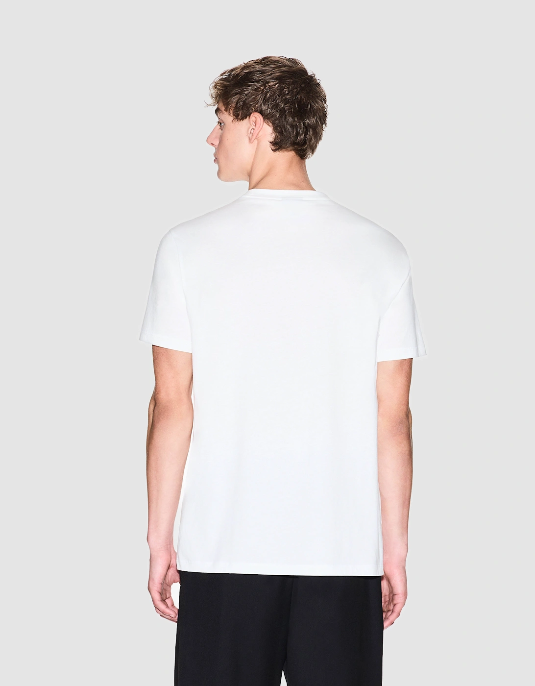 Armani Exchange Mens Graphic Print T-Shirt - Off White U0009