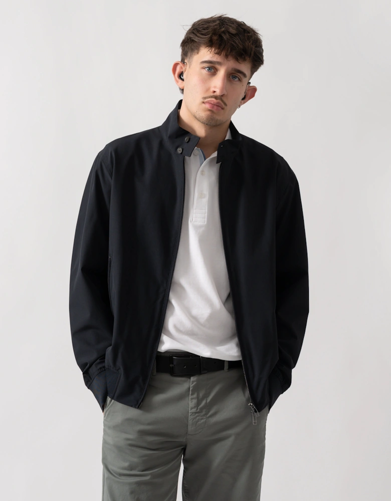 Armani Exchange Mens Full Zip Jacket in Stretch Fabric - Deep Navy UB101