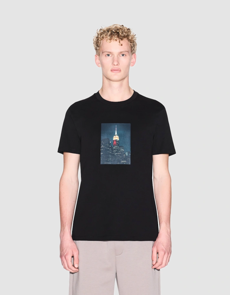 Armani Exchange Mens Graphic Print T-Shirt - Black UC001