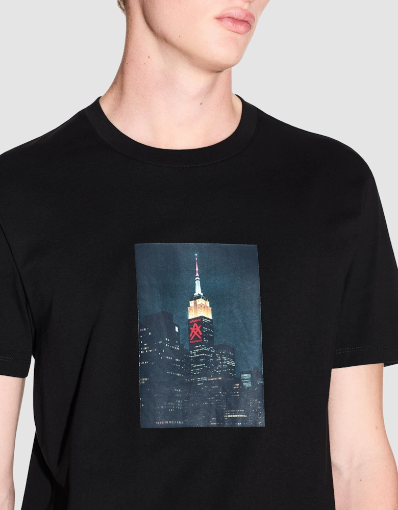 Armani Exchange Mens Graphic Print T-Shirt - Black UC001