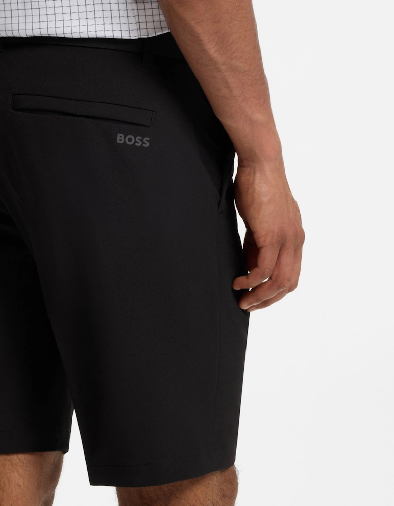 BOSS Green S_Commuter Mens Slim-fit shorts in water-repellent stretch fabric - Black 001