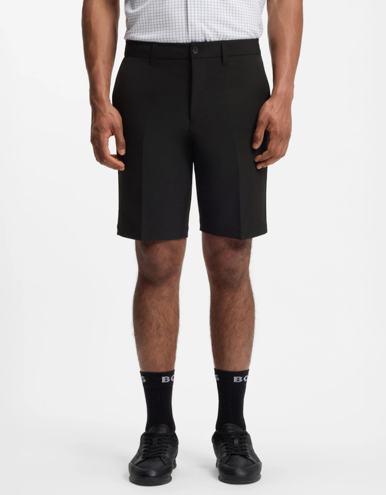 BOSS Green S_Commuter Mens Slim-fit shorts in water-repellent stretch fabric - Black 001