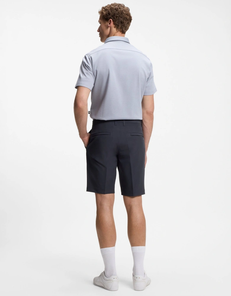 BOSS Green S_Commuter Mens Slim-fit shorts in water-repellent stretch fabric - Dark Blue 402