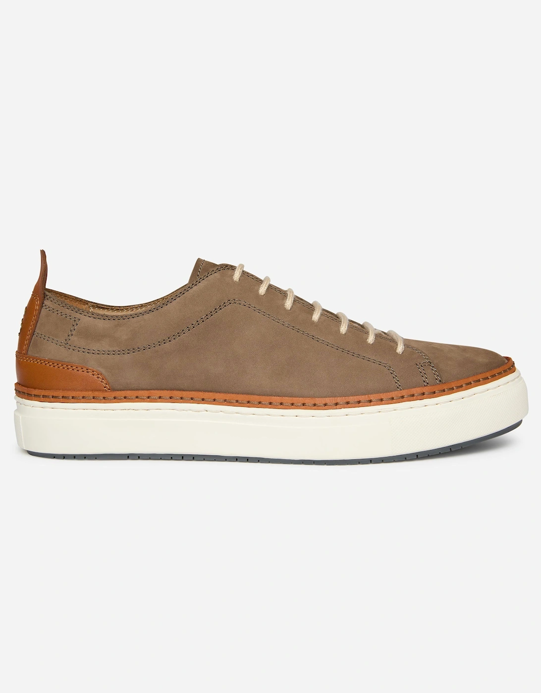 Oliver Sweeney Lopes Nubuck Mens Cupsole Trainers - Taupe