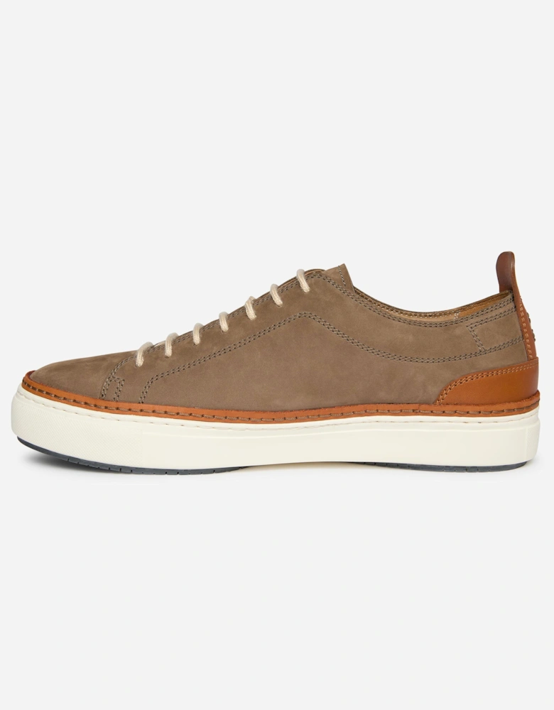 Oliver Sweeney Lopes Nubuck Mens Cupsole Trainers - Taupe