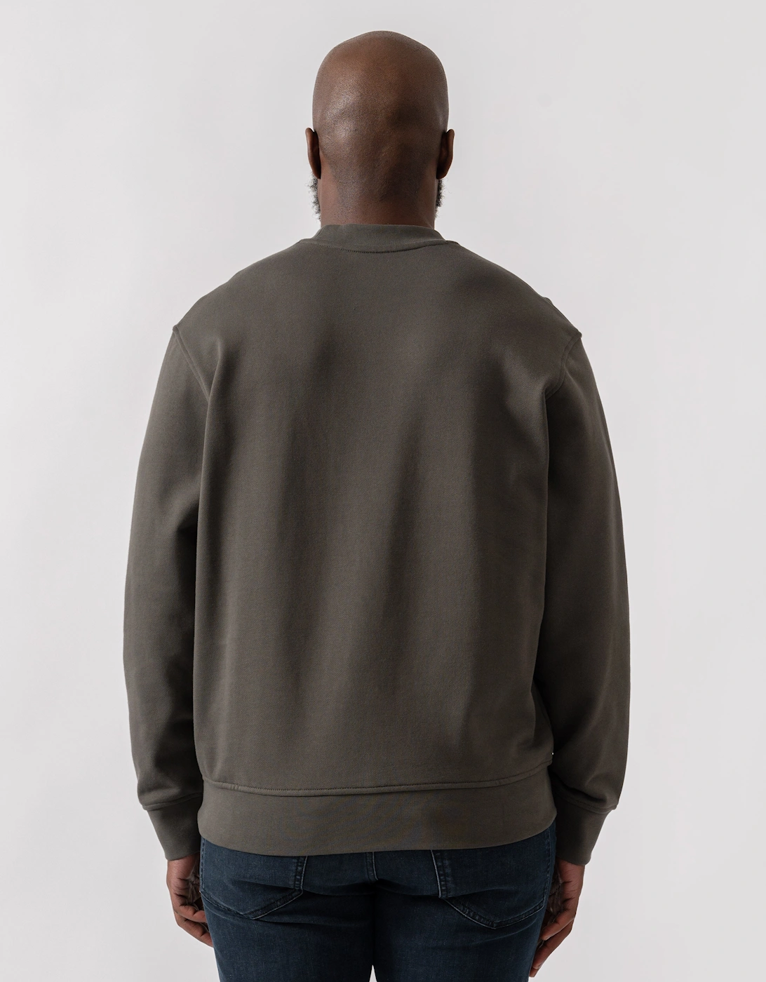 Armani Exchange Mens Crew Neck Sweatshirt with Tonal Milano/New York Logo - Chimera M8317