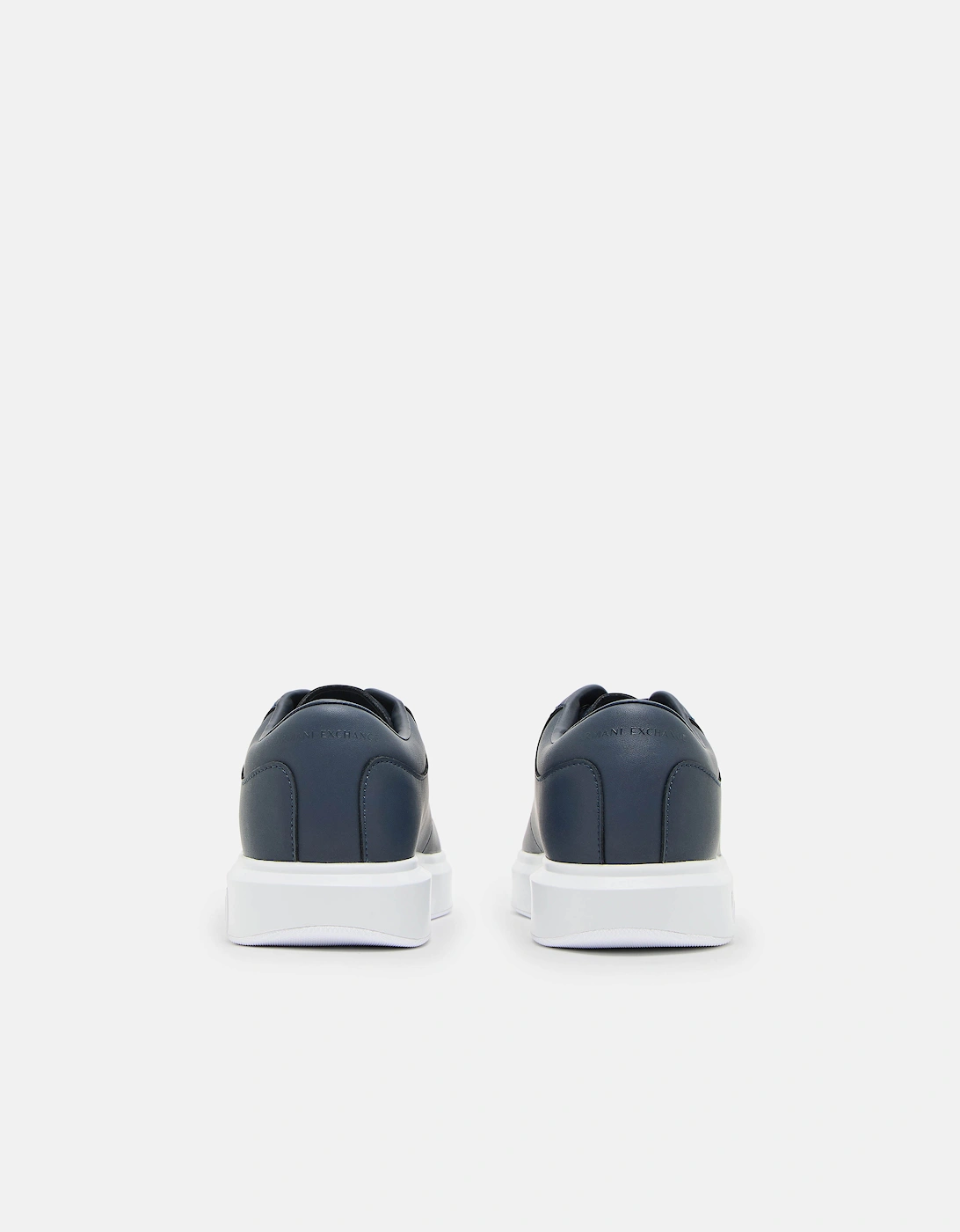 Armani Exchange Mens Leather Sneakers - Navy 00285