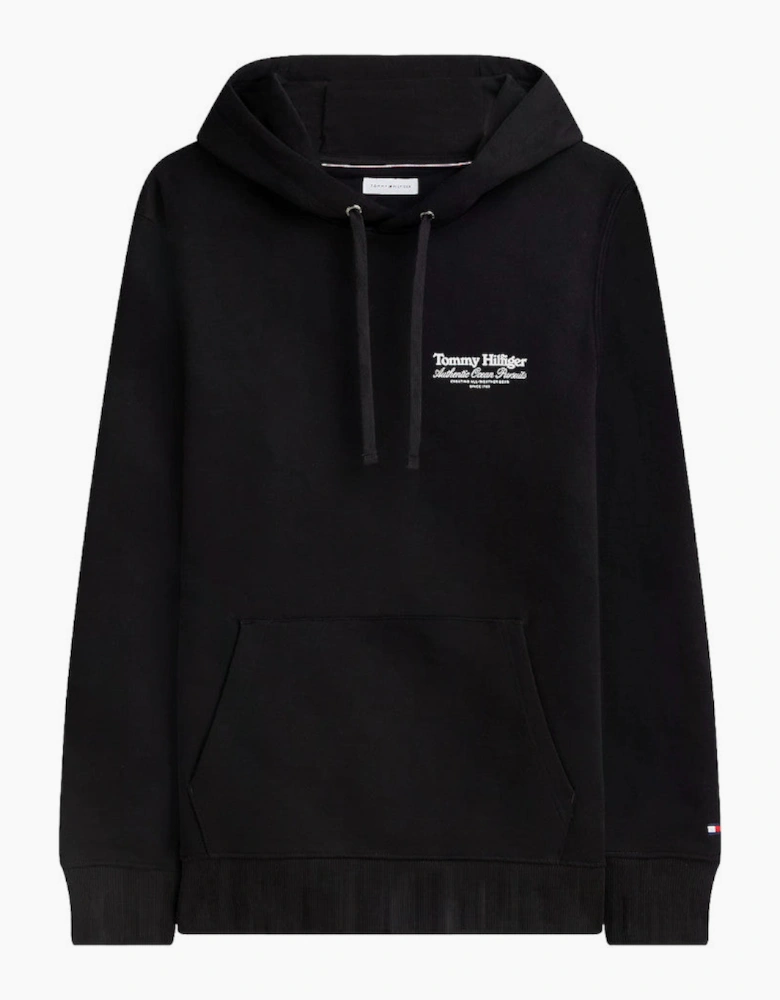 Tommy Hilfiger Nautical Back Graphic Hoody BDS Black