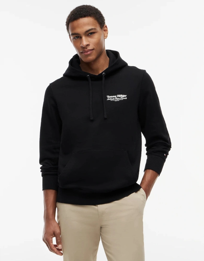 Tommy Hilfiger Nautical Back Graphic Hoody BDS Black