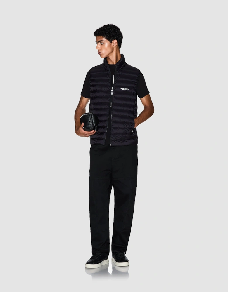 Armani Exchange Mens Milano/New York Down Gilet - Black UC001