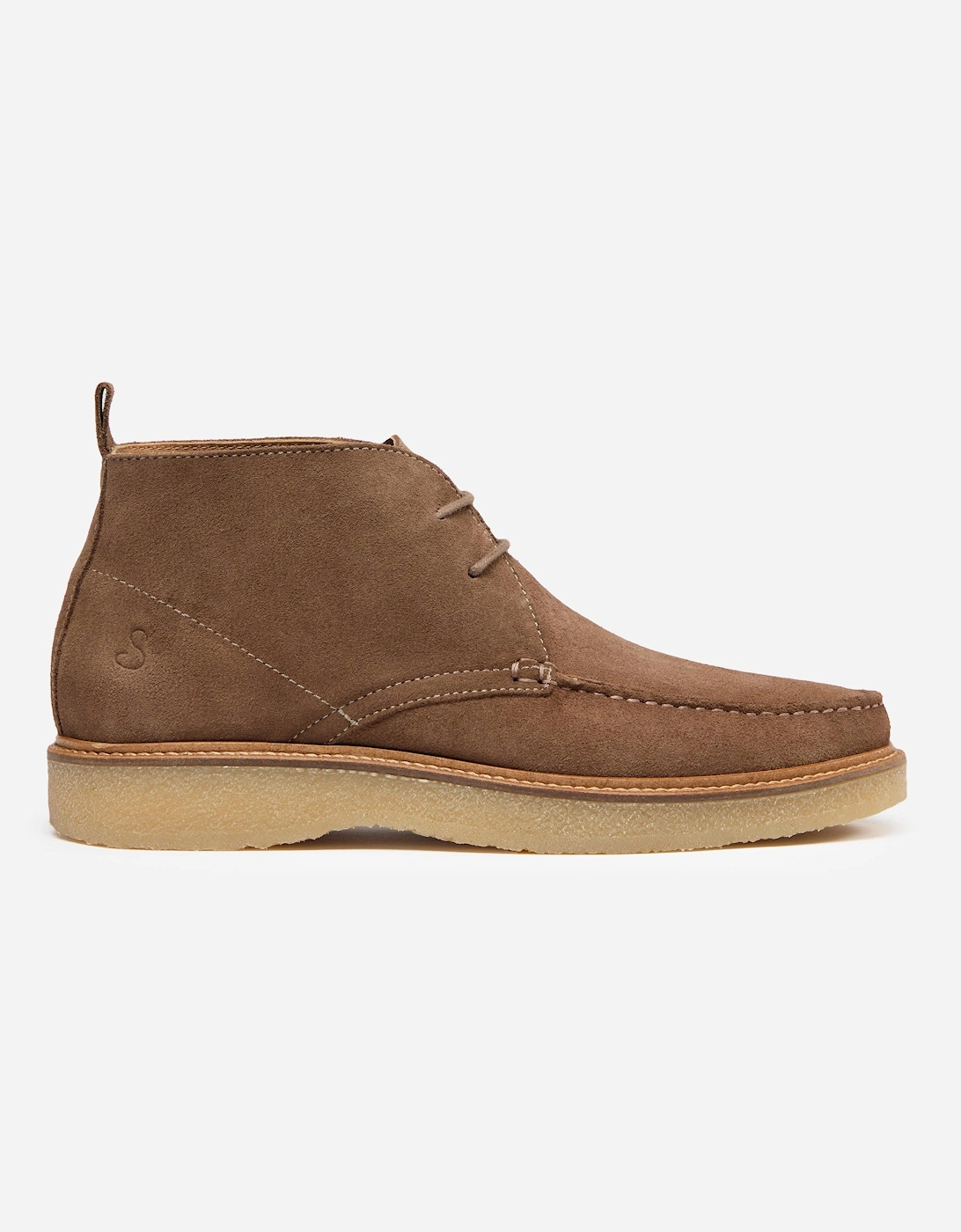Oliver Sweeney Xixona Mens Calf Suede Moccasin Boots - Taupe
