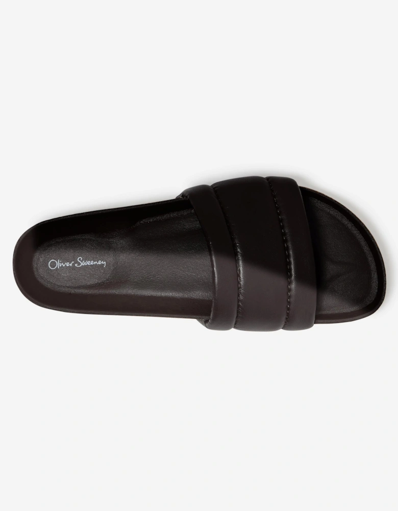 Oliver Sweeney Bornos Leather Mens Slides - Brown