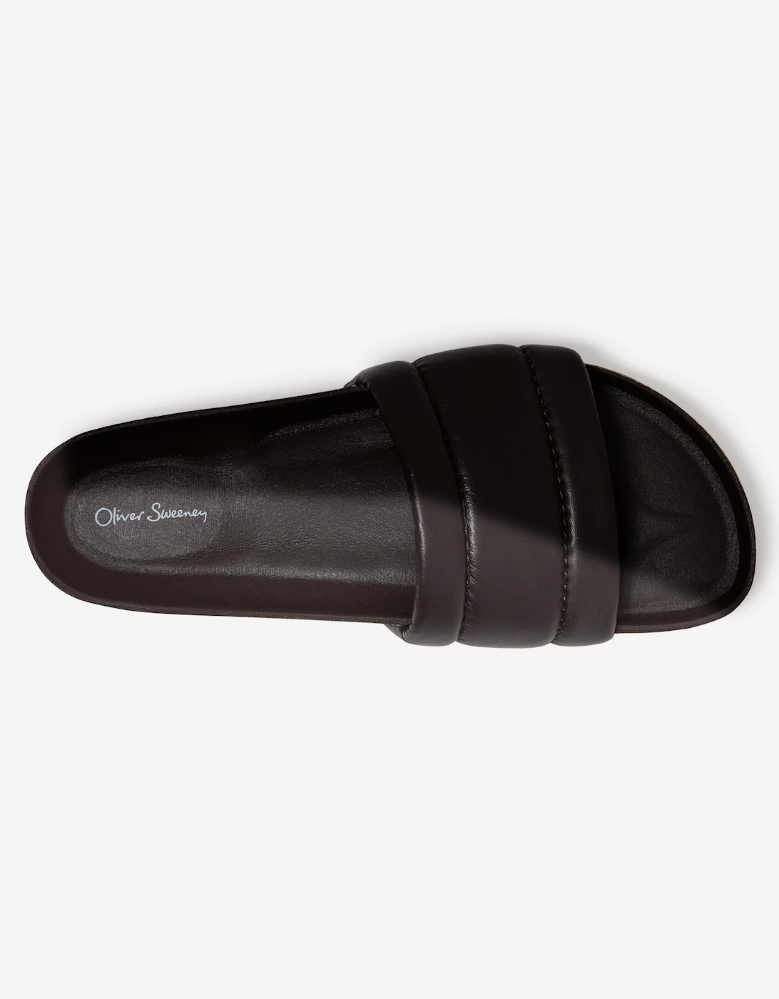 Oliver Sweeney Bornos Leather Mens Slides - Brown