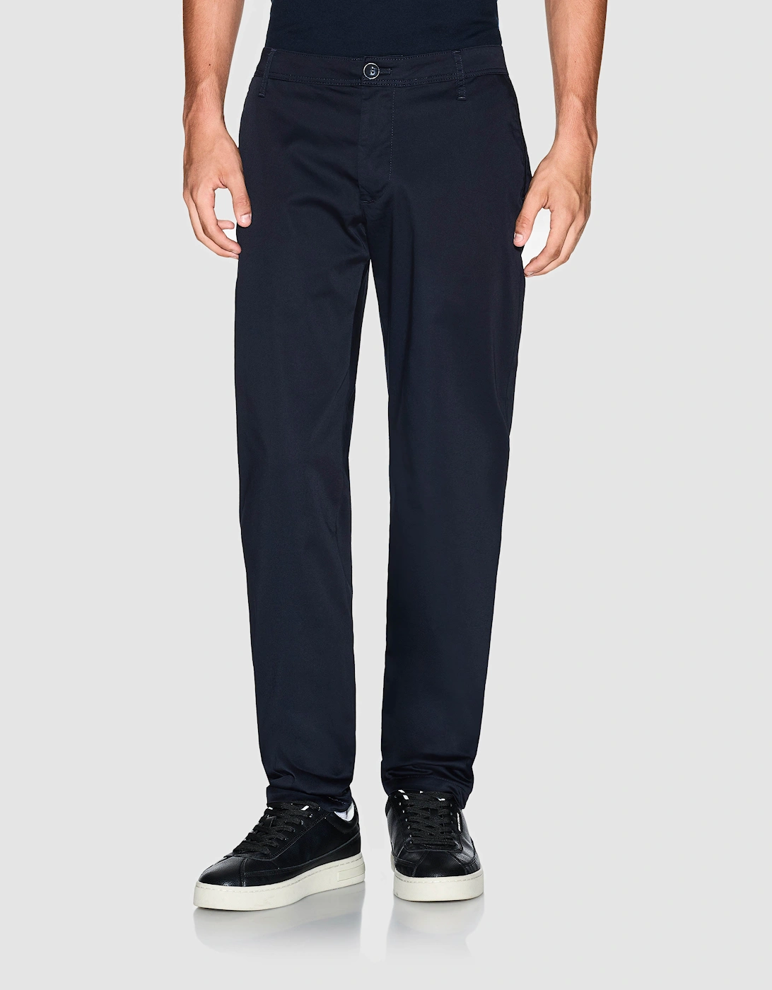 Armani Exchange Men's Black Stretch Cotton Chinos - Deep Navy Ub101  W32 L32