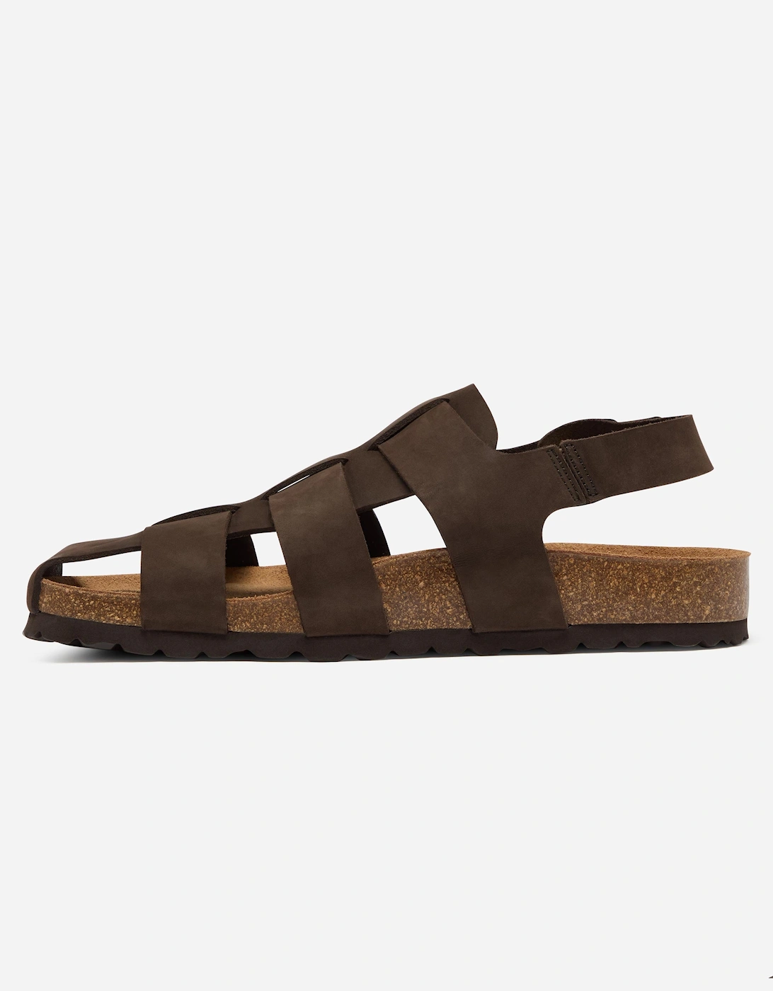 Oliver Sweeney Astorga Mens Calf Leather Fisherman Sandals - Brown