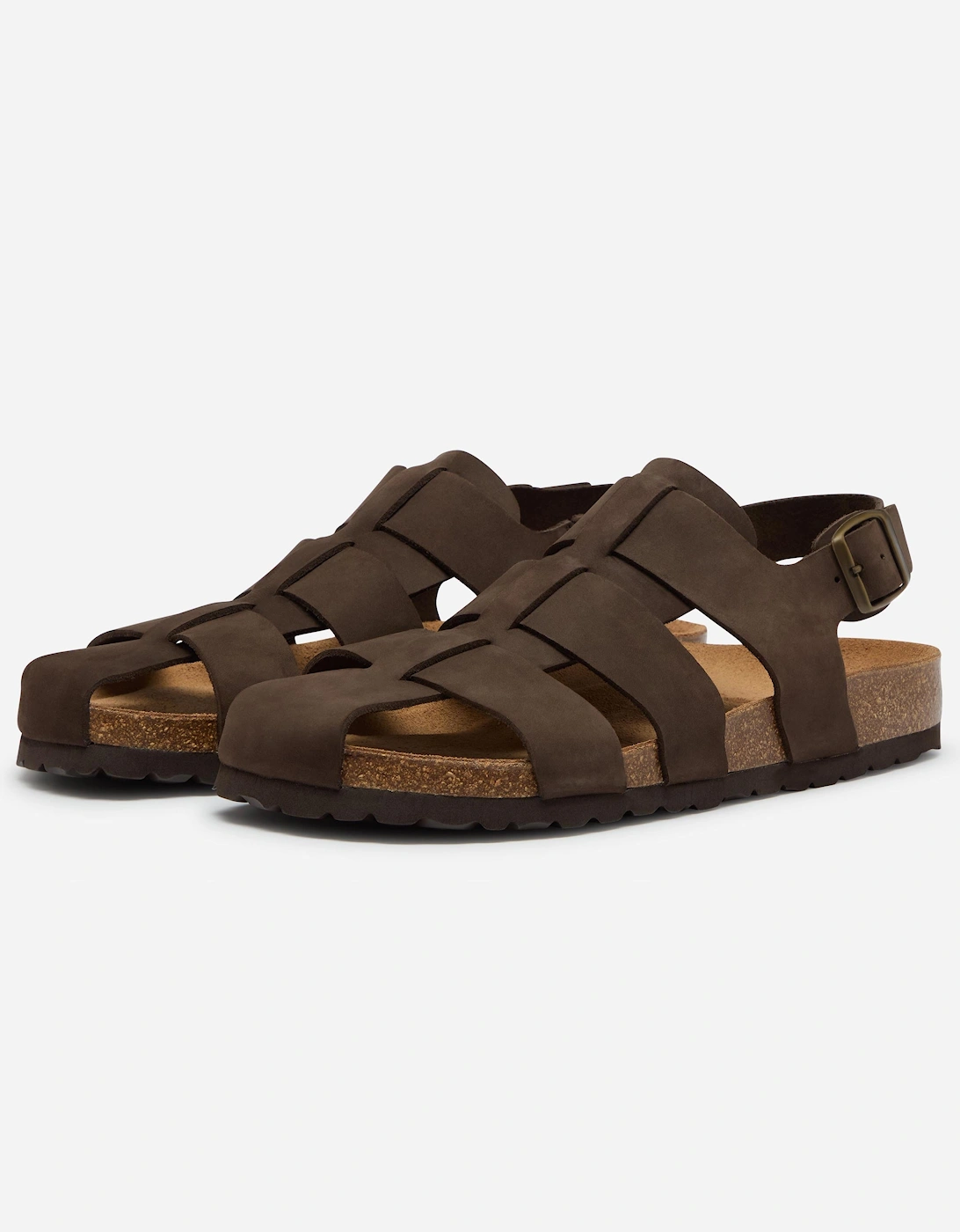 Oliver Sweeney Astorga Mens Calf Leather Fisherman Sandals - Brown