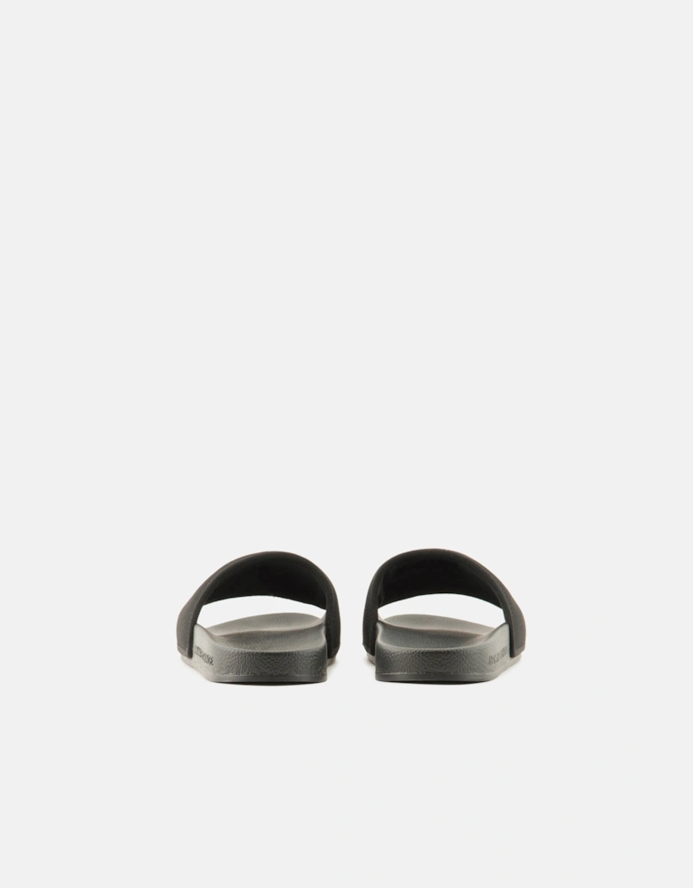 Armani Exchange Mens A|X Logo Sliders - Black/Optical White S277