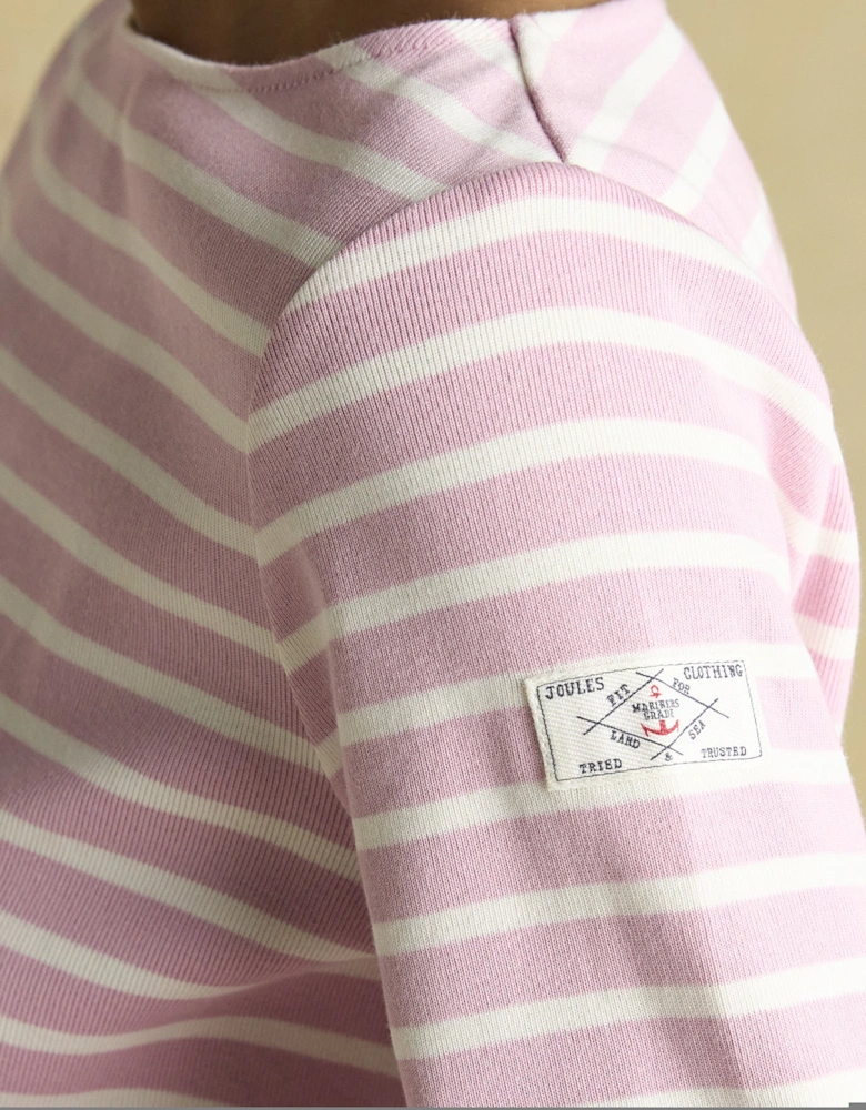 Joules HARBOUR Womens Sweatshirt Pink Stripe