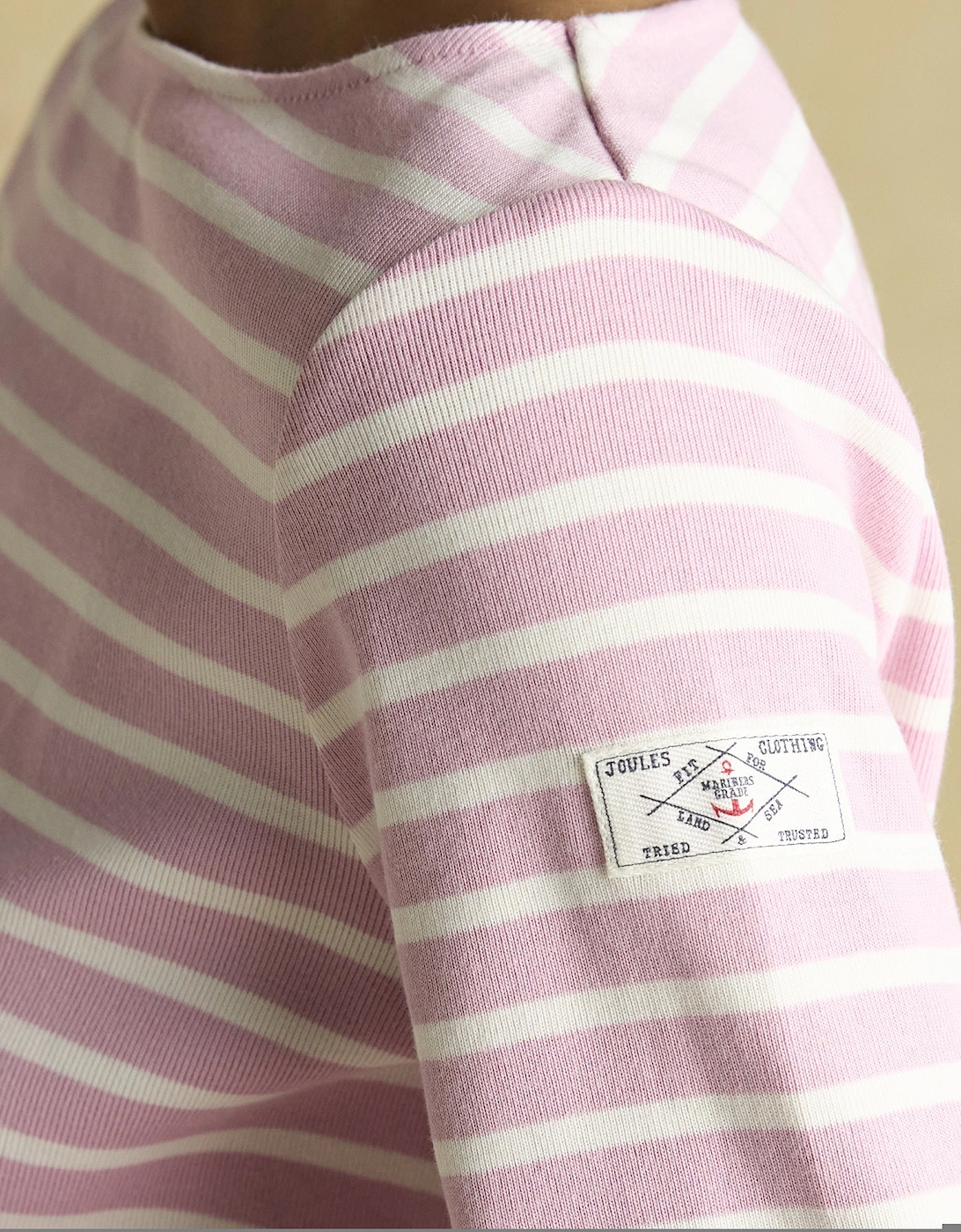Joules HARBOUR Womens Sweatshirt Pink Stripe