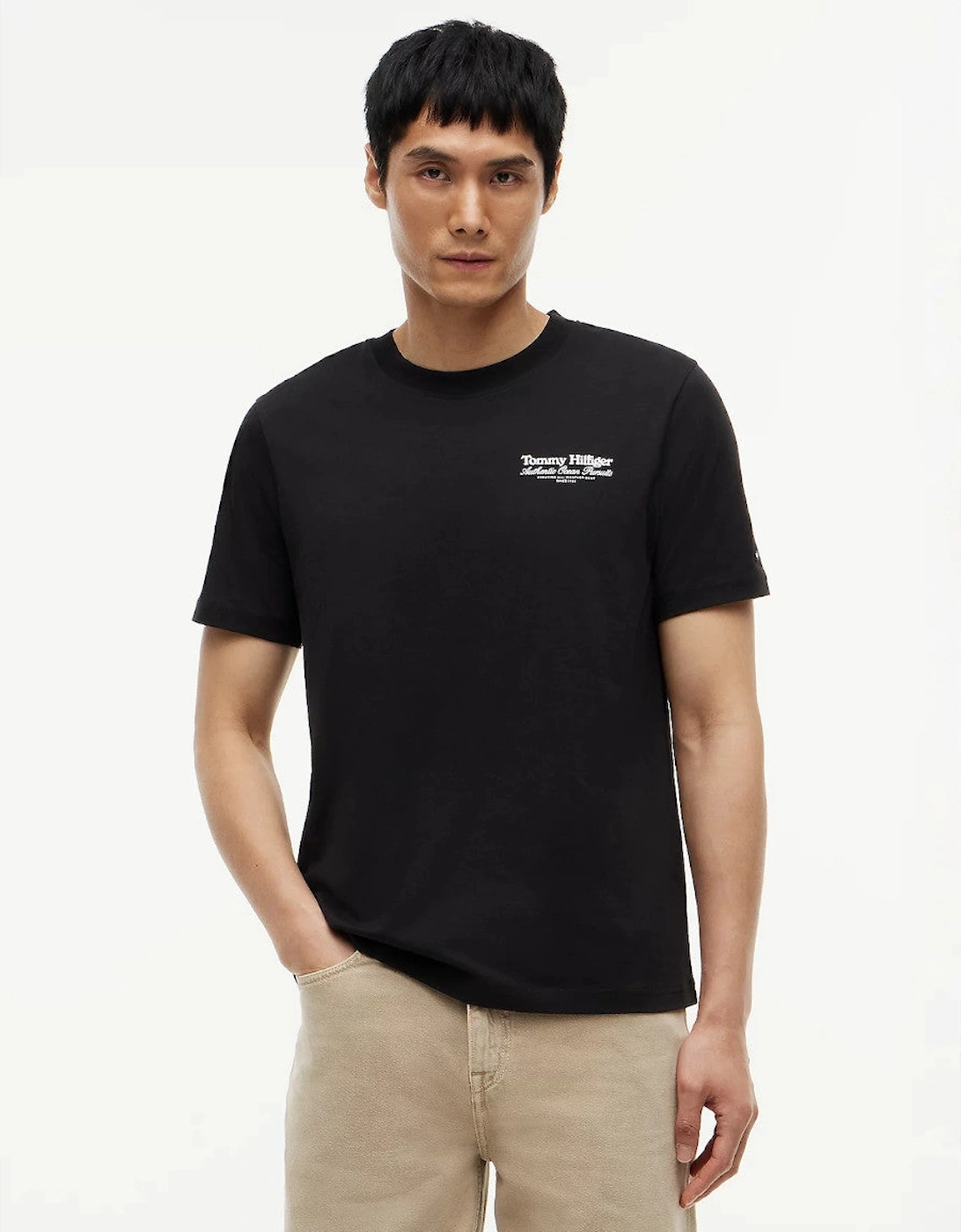 Tommy Hilfiger Nautical Back Graphic T-Shirt BDS Black