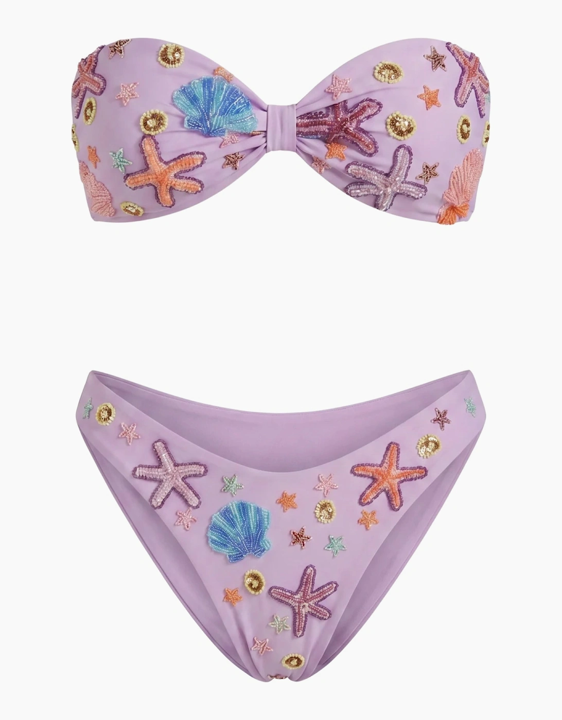 Quinn Embellished Slip On Bikini Bottoms in Stock