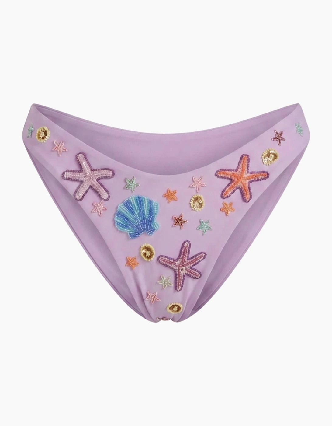 Quinn Embellished Slip On Bikini Bottoms in Stock