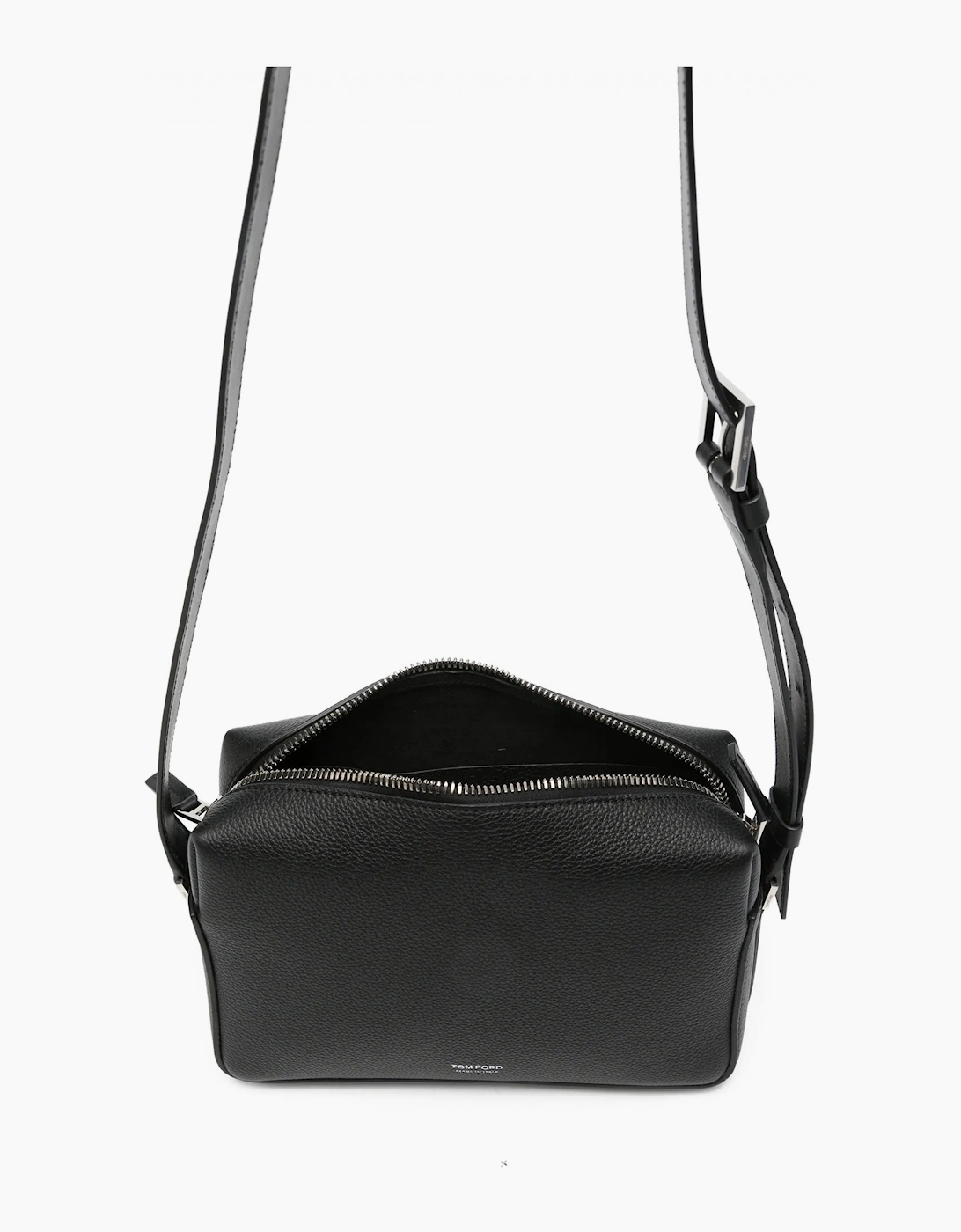 Grain Leather T Line Camera Bag Black