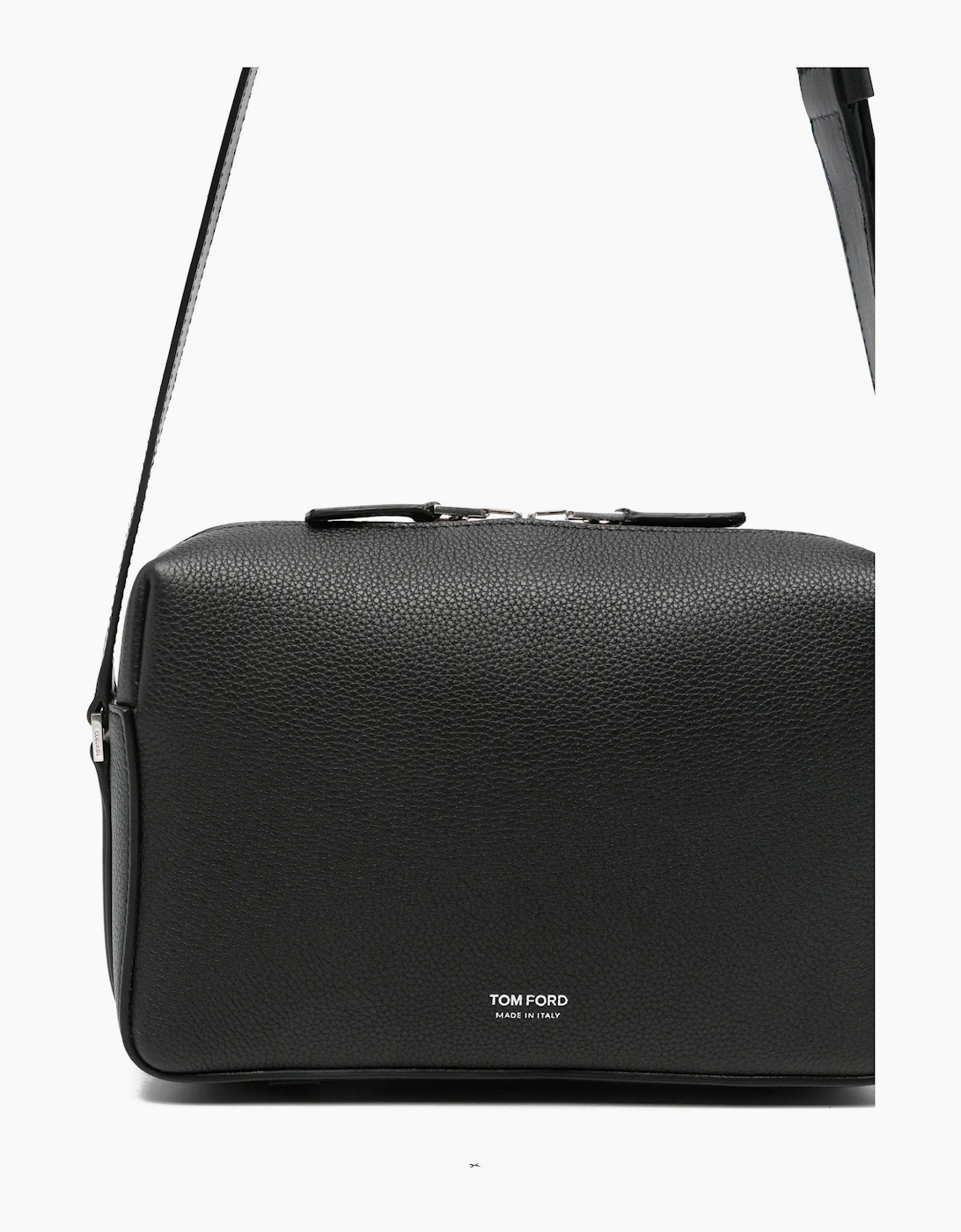 Grain Leather T Line Camera Bag Black