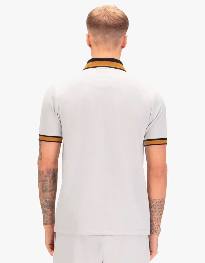 Luke 1977 Makati detailed polo shirt ICE GREY