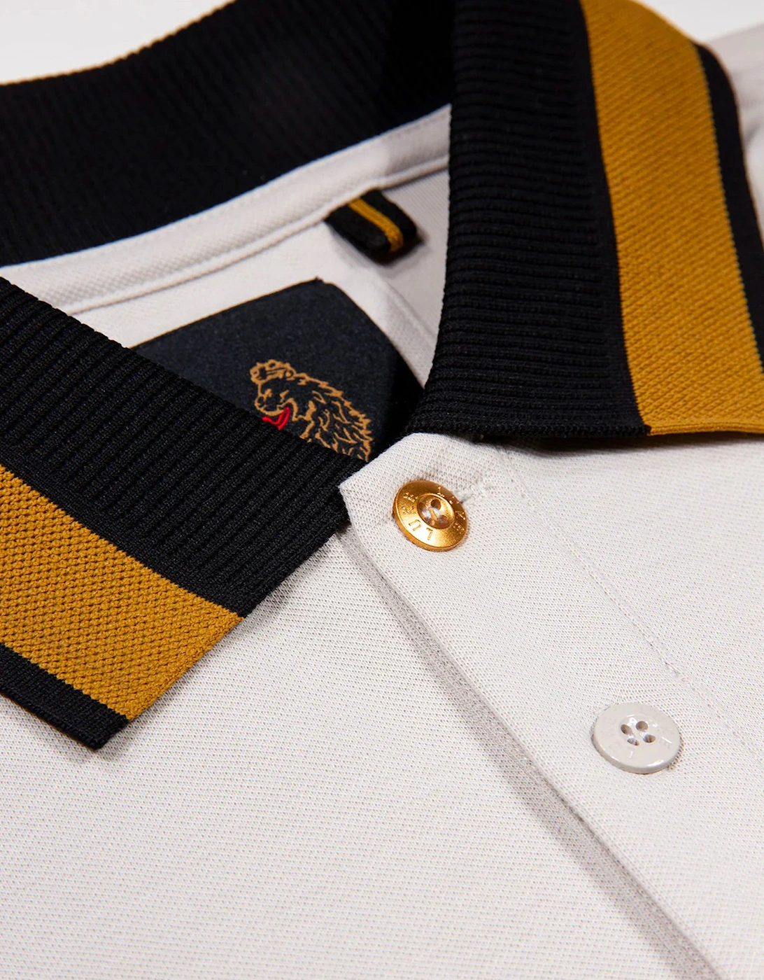 Luke 1977 Makati detailed polo shirt ICE GREY