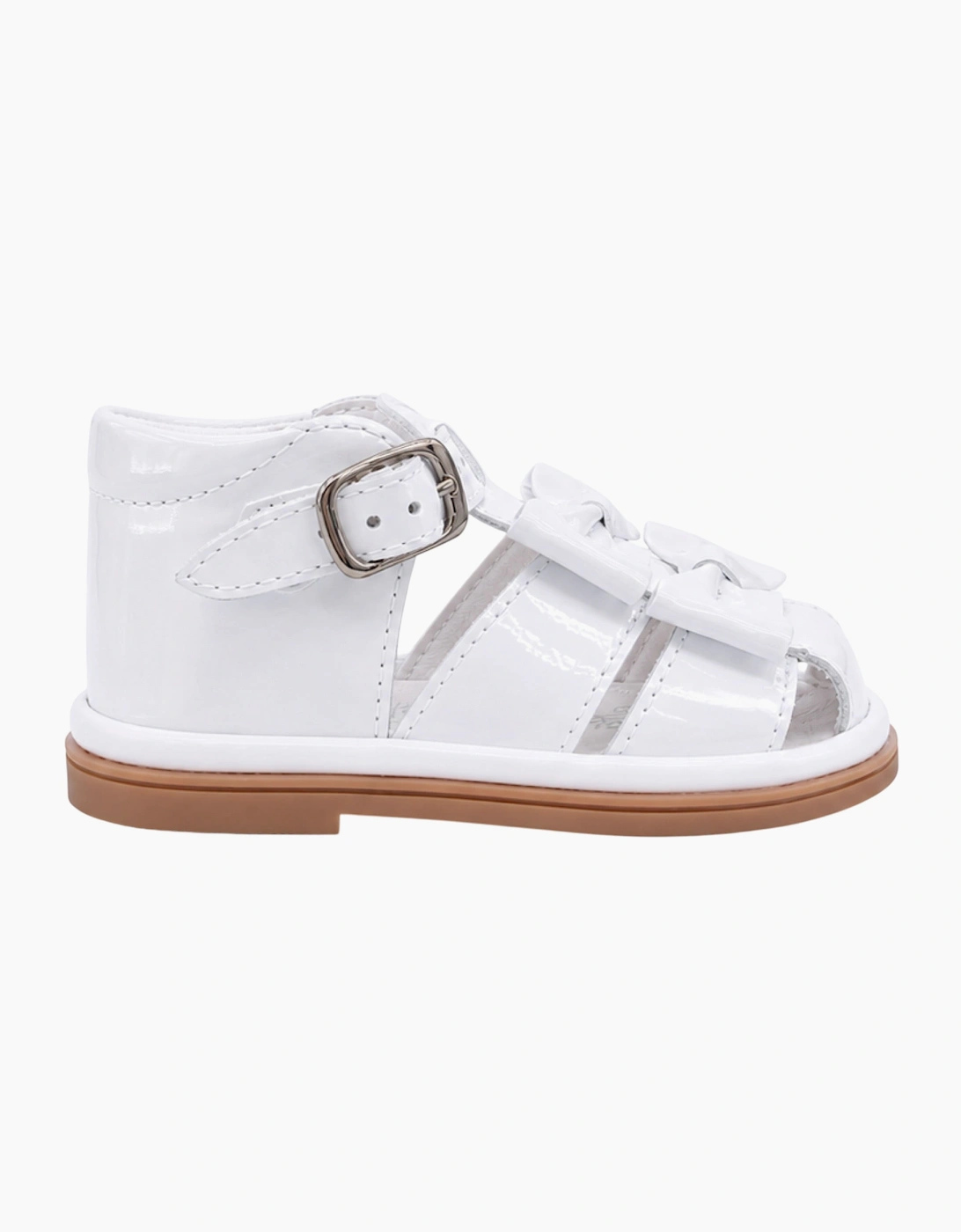 Dina White Patent Sandal