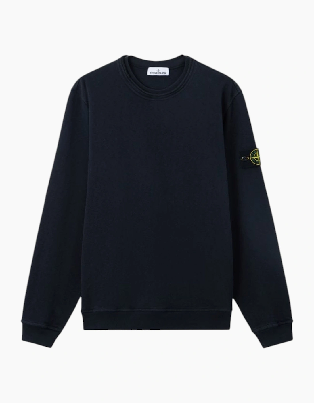 Stone Island Malfile Fleece Old Effect Navy Sweatshirt