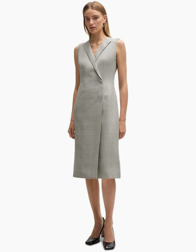 Dimala V-Neck Sleeveless Knee Length Dress