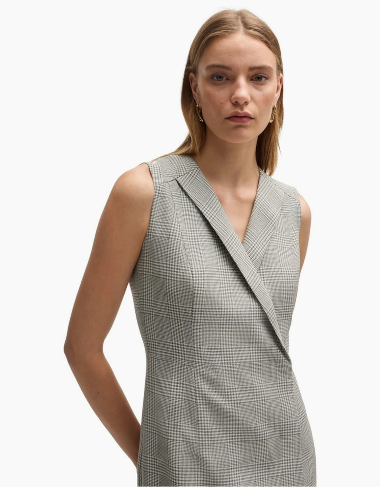 Dimala V-Neck Sleeveless Knee Length Dress