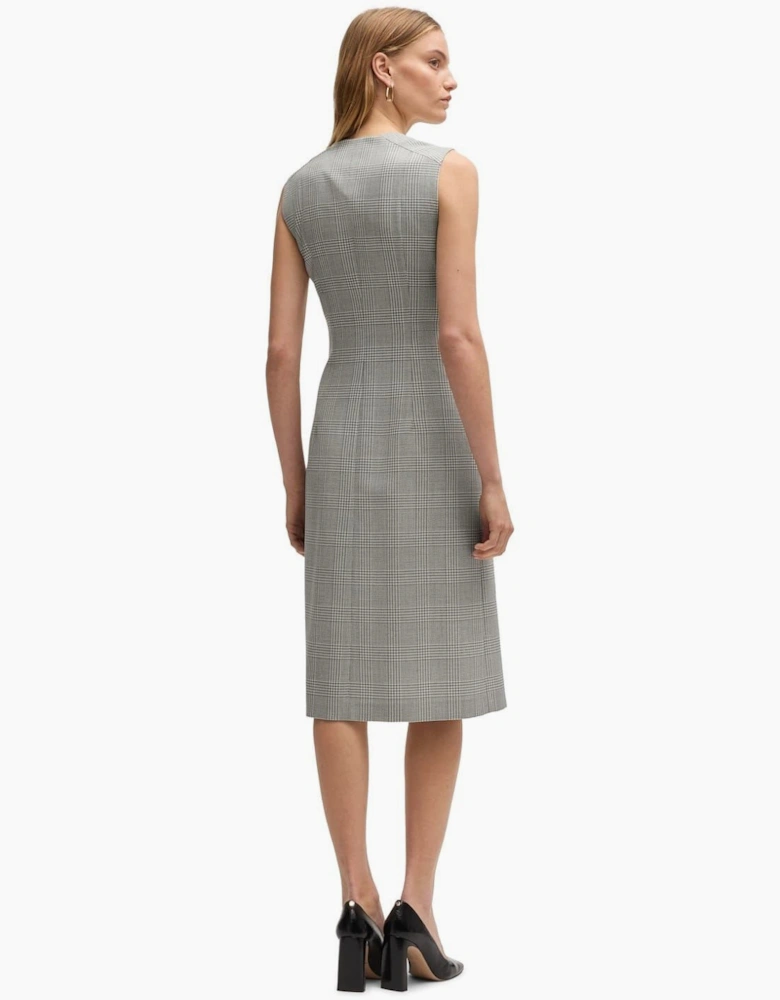 Dimala V-Neck Sleeveless Knee Length Dress