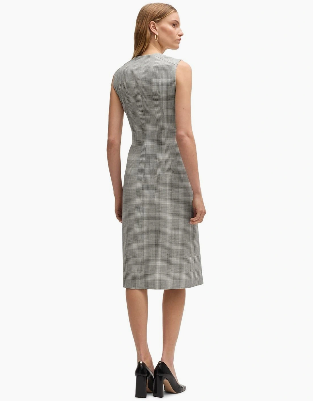 Dimala V-Neck Sleeveless Knee Length Dress