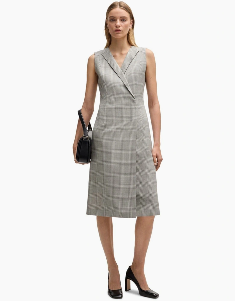 Dimala V-Neck Sleeveless Knee Length Dress
