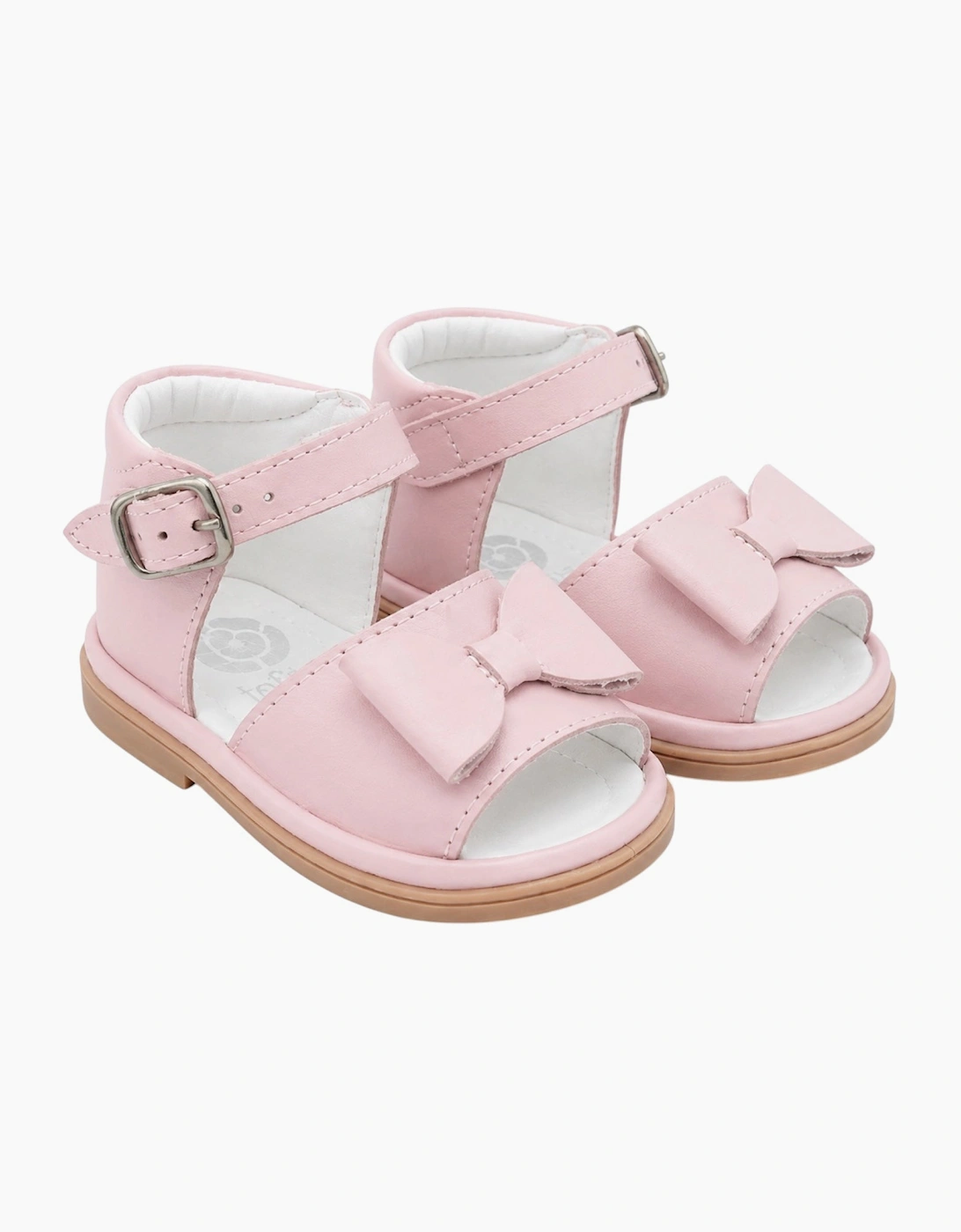 Pale Pink Leather Marina Sandals, 4 of 3