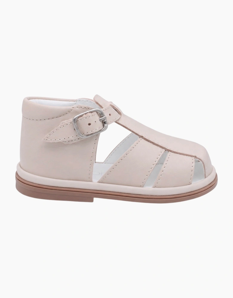 Nude Leather Guy Caged Sandals